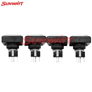 Factory Direct Sale 12V 44MM Buttons Square LED Arcade Game <b>Machine</b> Accessories <b>Push</b> Buttons - Product Image 6