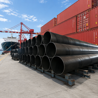Tuyau soudé en spirale API 5L X65 PSL2, revêtement 3LPE, certifié CE ISO, pour le transport de pétrole, gaz et eau, export en vrac, directement de l'usine