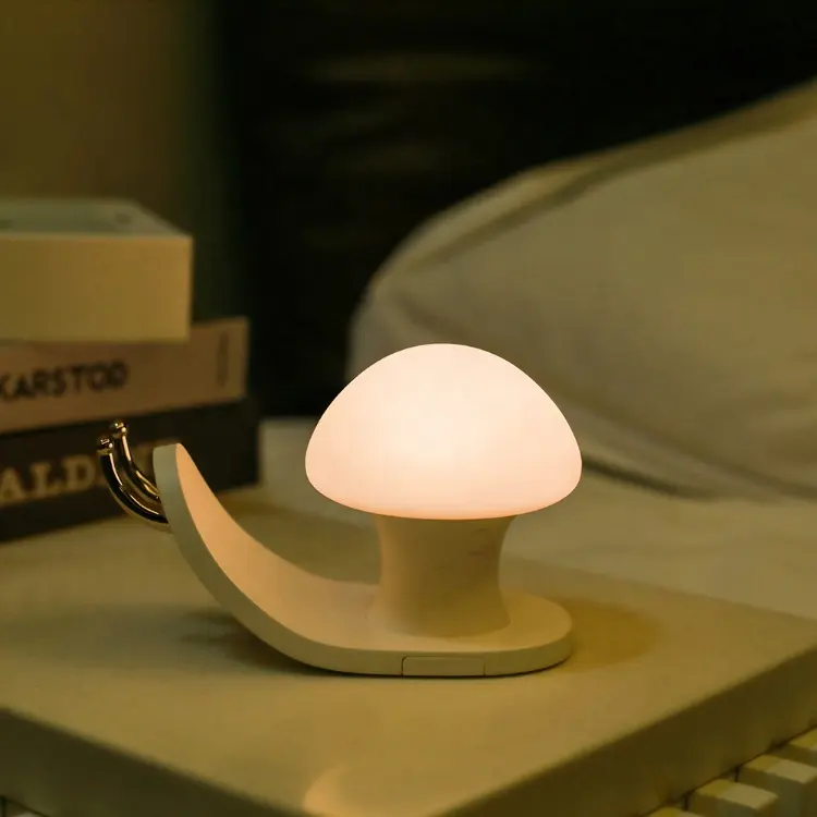 USB şarj edilebilir dokunmatik sensör salyangoz gece lambası yatak odası oturma odası için