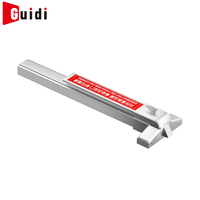 Serrure de porte coulissante double en fer coupe-feu avec barre de poussée à clé, haute qualité, certifiée CE, pour évacuation sécurisée