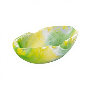 Bol en résine sans BPA, design moderne, haute qualité, pour servir les aliments, décoration de table de fête de Noël, bol et plat uniques - Product Image 1
