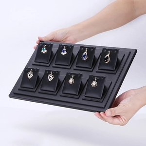 Khay Đựng Trang Sức Bằng Da PU, Khay Xếp Chồng Lên Nhau Màu Đen - Product Image 4