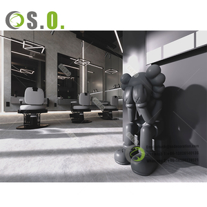 Salon personnalisé Design d'intérieur Salon de coiffure Vitrine de présentation Perruque Boutique Armoires Mobilier Salon de coiffure - Product Image 6