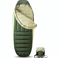 Sac de couchage en duvet de canard RDS pour toutes les saisons, adapté aux températures froides, avec du nylon 20D, pour le camping, la randonnée, OEM, vente en gros