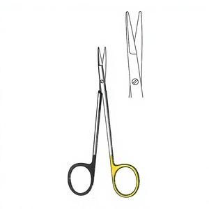 Tijeras Quirúrgicas Knapp de 12 cm / 4-3/4 Pulgadas, Rectas, con Una Hoja Serrada, Super Cut TC, de Acero Inoxidable Premium - Product Image 1