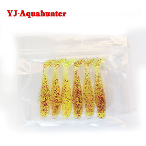 T-Tail Tpr <b>Floating</b> Soft Bait 50Mm White With Red Tip For Bass Lure <b>Fishing</b> - Product Image 5