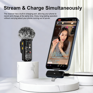 Microfoni Wireless Professionali da Studio SE66 con 4 Microfoni Omnidirezionali per Telefoni e Streaming Live - Product Image 6