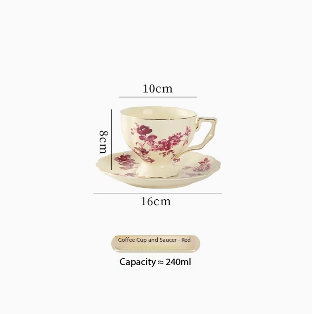 Red orchid large cup - 201-300ml