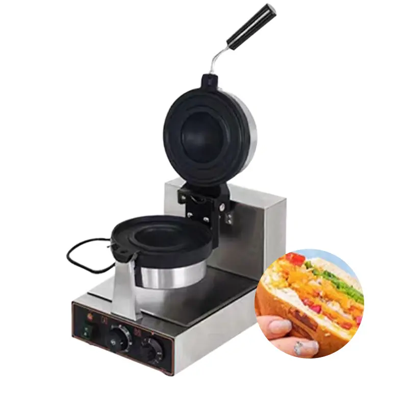Hamburger-Waffelmaschine Eiscreme Hamburger-Sandwich Panini Kuchen Waffelherstellungsmaschine