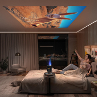 Projecteur LED LCD Mini 4K CRE CR67 4G/5G 2.4G/5G WIFI 1200 Ansi Lumen Vidéo Home Cinéma Android 9 2G RAM