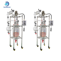 Reactor de Vidrio de Alta Capacidad de 30L, Sistema de Calentamiento y Enfriamiento con Certificado CE