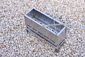 UPPERWELD Mesa incendiaria de media Unidad de acero inoxidable barbacoa plegable Camping Picnic estufa portátil hoguera fogata al aire libre madera - Product Image 2