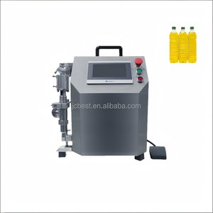 Machine de table semi-automatique à petite dose, contrôlée par PLC, de qualité alimentaire, pour le miel, le shampoing, les produits plastiques, l'huile d'arachide et les huiles mélangées - Product Image 2