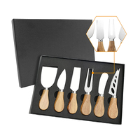 Offre Spéciale 6 Pack Ensemble de Couteaux à Fromage Beurre Coupe Fourche Rasoir Épandeur Avec Manche en bois Fromages Trancheuse Outils