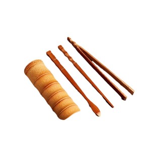 Bamboo <b>Tea</b> <b>Set</b> 4 Pieces <b>Tea</b> Scoop <b>Tea</b> Clip <b>Tea</b> Needle <b>Tea</b> Pick Portable Kung Fu <b>Tea</b> Accessories Office Travel Use - Product Image 5