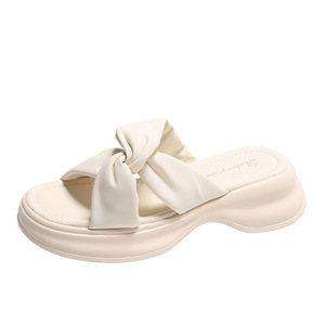 Sandalias de Plástico con Punta Abierta para Mujer, Verano 2025, Diseño Elegante para Exteriores, Suela Suave, Fáciles de Poner, con Lazo y Tira Cruzada, Plantilla de Goma - Product Image 2