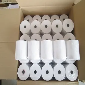 Rollo de papel térmico directo de fábrica, papel de caja registradora, 80mm, 57mm, para recibo de cajero, POS, cajero, banco, rollo de papel térmico