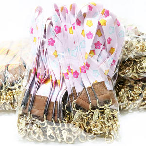 Longe porte-clés court de sublimation en polyester avec logo personnalisé d'usine Kofei lanière de poignet de moto avec porte-clés - Product Image 1