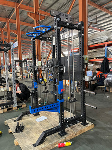 Équipement de musculation multifonctionnel : Cage de squat, Rack, Smith Machine avec pile de poids, pour entraînement fonctionnel, usage en salle de sport et à domicile - Product Image 3