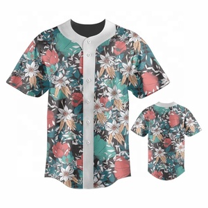 <b>Men</b> Fashion Wear Printed Baseball Team Jersey Personalized Full Button Down <b>Shirts</b> Uniforms - Product Image 1