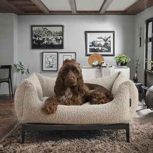 Cama de Lujo para Perros de Poliéster, Base Resistente al Agua, Espuma Viscoelástica Sólida, Tela Duradera, Cojín de Felpa para Mascotas, Rectangular, Funda Extraíble - Product Image 3