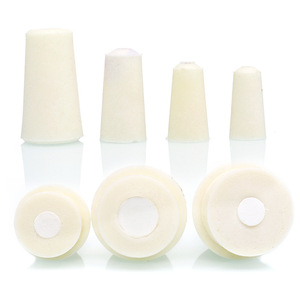 Tapones de silicona Huida 8-12 a 48-53 con núcleo de arena para sellado de tubos de ensayo y frascos de laboratorio, calidad premium - Product Image 3