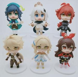 6 pièces/ensemble 8CM <span class=keywords><strong>Genshin</strong></span> <span class=keywords><strong>Impact</strong></span> PVC Anime Figure <span class=keywords><strong>Paimon</strong></span> Collection figurine jouets - Product Image 2