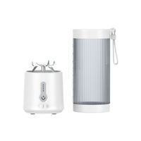 Type C Laad Multifunctionele Lekvrije Draadloze Reis Draagbare Blender 450Ml Usb Opladen Smoothie Juicer Met Riem