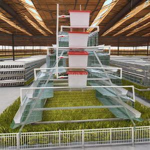 Sistema de <span class=keywords><strong>jaula</strong></span> de capa de huevo Galvanizado Tipo A 3 niveles 4 niveles 96/120/128/160 Capacidad de aves Cría <span class=keywords><strong>Jaula</strong></span> de gallinas para la venta - Product Image 1