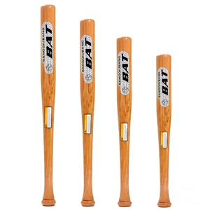 Bate de Béisbol de Madera Sólida, Profesional, para Exteriores, con Logotipo Personalizable, Madera Original Altamente Pulida, con Pelota de Béisbol - Product Image 1