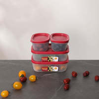 Boîtes de rangement transparentes en plastique scellées pour réfrigérateur, pour céréales et aliments divers