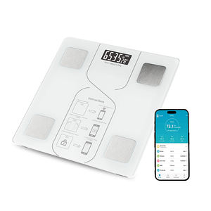कारखाने गर्म बिक्री बैटरी शरीर वसा विश्लेषक पैमाने 0.05 किलोग्राम परिशुद्धता वायरलेस ऐप फ़ंक्शन घर-लागू 180 किलोग्राम - Product Image 2