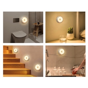 Neue Version Bewegungs <span class=keywords><strong>sensor</strong></span> leuchtet USB und Solar aufladen Batterie betriebene LED-Nachtlichter Stick-Anywhere Stair Wall Lights - Product Image 3