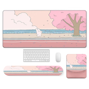 Tapis de souris carré avec repose-poignet, motif animal de dessin animé - Product Image 6