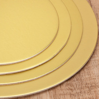 Plateau à gâteau rond en or de qualité supérieure, base épaisse, 4 pouces, 6 pouces, 8 pouces, 9 pouces, 10 pouces, 12 pouces, 14 pouces, vente en gros