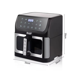 Friteuse à air multifonctionnelle 10L à écran tactile en acier inoxydable, grande capacité, facile à utiliser, visible, pour cuire et griller - Product Image 4