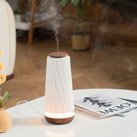 Diffuseur d'arômes électrique sans eau, télécommandé, en plastique, avec éclairage LED, USB, anti-déversement, pour usage domestique