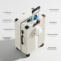 Valise à roulettes rigide en ABS grande capacité avec serrure à combinaison, design moderne et élégant, construction durable, unisexe