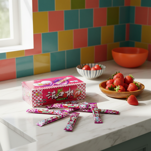 Caramelos Masticables con Sabor a Fruta, Caja de Caramelos Masticables con Sabor a Leche, Muestra Gratuita Personalizada al por Mayor - Product Image 1