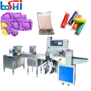 Accuracy kinetic sand packaging machine DIY art clay packing machine foam clay buttercream packing machine