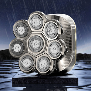 เครื่องโกนหนวด 8D สำหรับผู้ชายหัวล้าน รุ่นอัพเกรด 5-in-1 กันน้ำ พร้อมจอ LED ชาร์จ USB ชุดอุปกรณ์ดูแลเส้นผม - Product Image 2