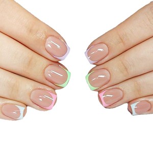 240 pièces populaires colorés de Style français carré court <span class=keywords><strong>ongles</strong></span> artificiels en gros <span class=keywords><strong>faux</strong></span> <span class=keywords><strong>ongles</strong></span> <span class=keywords><strong>pour</strong></span> une utilisation en salon <span class=keywords><strong>ongles</strong></span> conseils doigt - Product Image 5