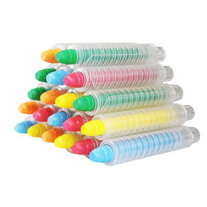 Set <span class=keywords><strong>di</strong></span> 12 Gessetti Colorati Senza Polvere per Bambini con Impugnature Scanalate Facili da Impugnare, Lavabili, per Cavalletti e Sale Giochi - Product Image 4