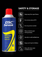 Spray Pénétrant Multi-Usages Anti-Rouille, Décapant de Rouille et Lubrifiant en Aérosol pour l'Entretien Automobile, Matériel et Mécanique