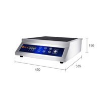 Four électromagnétique pour cuisinière à induction de bureau 3500w Four à batterie fritté à haute puissance pour marmite chaude commerciale