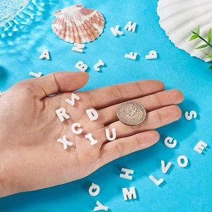 26 Letras del Alfabeto de Concha Natural A-Z, Colgantes de Concha Blanca con Letras Planas para Hacer Joyería DIY, Collares, Pulseras <span class=keywords><strong>y</strong></span> Pendientes - Product Image 5