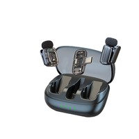 Mini microphone sans fil pour téléphone et appareil photo, autonomie de 20h, SNR 64dB, triple réduction de bruit, portée de 30m, micro cravate professionnel pour enregistrement