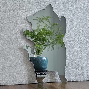 Decoración de lujo de boda Pafu personalizada, Decoración de mesa de 10 <span class=keywords><strong>cm</strong></span> de diámetro, <span class=keywords><strong>espejo</strong></span> acrílico moderno, soporte de negocios para redes sociales, <span class=keywords><strong>espejo</strong></span> - Product Image 5