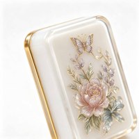Jeu de Mahjong Américain Personnalisé en Acrylique Étanche D&D – Tuiles Élégantes à Motifs Célestes, Dragon Royal, Soleil, Lune, Étoiles et Floraux – Cadeau de Luxe