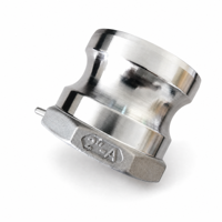 Raccord rapide Camlock en acier inoxydable 304 316 PN16 à surface lisse, adaptateur mâle type A avec filetage femelle